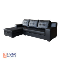 ราคา Livinghome Furniture โซฟา L-Shape 3 ที่นั่ง รุ่น WILLIAN หนังสังเคราะห์ สีดำ สีดำ เบดขวา ต่างจังหวัด (12489669)