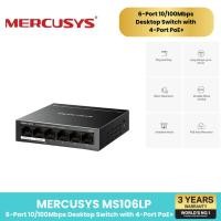 ราคา MERCUSYS MS106LP 6-Port 10 100M 4-Port PoE+ MS110P10-Port 8-Port PoE+ 10 100M Desktop Switch Port PoE+ MS106LP (12523255)