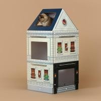 ราคา Kittenbox บ้านแมว คอนโดแมว 3 ชั้น มีหลังคา Mansion Series Amsterdam (12524200)