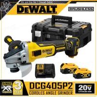 ราคา DEWALT เครื่องเจียร์ไร้สาย หินเจียร์ ไร้สาย ขนาด 4 นิ้ว (มอเตอร์ไร้แปรงถ่าน) 20V Max. (18V) รุ่น DCG405N / DCG405FN / DC DCG405P2 (ครบชุด) (12548092)