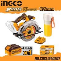ราคา INGCO เลื่อยวงเดือน 7 นิ้ว + เครื่องปั่นแบบพกพา No.COSLI240207 Normal (12555694)