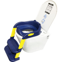 ราคา Marvel technology บันไดชักโครกเด็ก มีฝารองนั่งนุ่ม ที่นั่งรองชักโครกสำหรับเด็ก น้ำเงิน (12542996)