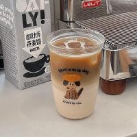 ราคา PP Home แก้วน้ำ Baguette & Milk Tea แก้วทรงสูง น้องหมาน่ารัก แก้วกาแฟ แก้วน่ารัก พร็อพถ่ายรูป คาเฟ่ 500 ML ( 13.5 x 9 CM ) Baguette (12547433)