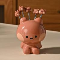 ราคา PP Home ที่จิ้มผลไม้ ส้อมจิ้มผลไม้ LINE FRIENDS มาในตุ๊กตาน่ารัก วางไว้ประดับไว้บนโต๊ะกินข้าว ดูน่ารักขึ้นไปอีก BROWN ตุ๊กตา 7.3x4.2 cm | ส้อม 10.2 cm (12547614)