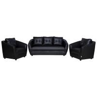 ราคา AS Furniture / ROOF (รูฟ) ชุดโซฟาเซตหนัง PD สำหรับ 5 ที่นั่ง 3นั่ง+1นั่ง+1 นั่ง แถมหมอนฟรี ราคายังไม่รวมส่งครับ ดำ (12547945)