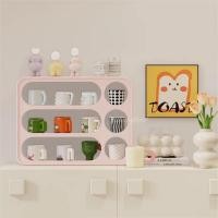 ราคา Loadingofficial-ชั้นวาง / โชว์แก้วน้ำ สีชมพู (12562384)