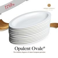 ราคา Dining Vaisselle - จานOpulent Ovale Porcelain Plate 16" - แพ็ค 6/10/14 ชิ้น จานวงรีพอร์ซเลนหรู Pack 14 ใบ (12494979)