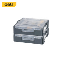 ราคา Deli กล่องเก็บอะไหล่ กล่องใส่น็อต กล่องใส่สกรู กล่องเก็บน็อต กล่องเครื่องมือ พลาสติก จัดเก็บสกรู สลักเกลียว Tool Box 2ชิ้น (12495681)