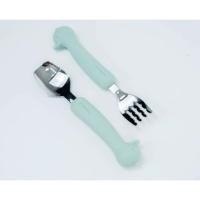 ราคา Edison ช้อนส้อมสแตนเลส เกรด304 ด้ามซิลิโคน ช้อนหัดทาน ช้อนส้อมเด็ก ช้อนส้อมสำหรับเด็ก พร้อมกล่องพกพา 12M+ เป็ด สีเขียวมิ้น (12511858)