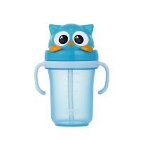 ราคา Edison Friends แก้วน้ำเด็กพลาสติก หลอดดูดกันสำลัก ลายการ์ตูน น่ารัก เหมาะกับเด็กอายุ 8m+ นกฮูก (12511868)