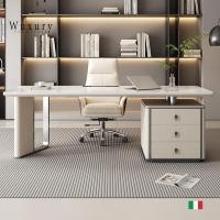 ราคา Wuxury Furniture โต๊ะทำงาน Modern โต๊ะสำนักงาน โต๊ะผู้บริหาร Topหินสวยหรู ส่งฟรี รุ่นกว้าง 140 cm (12482267)