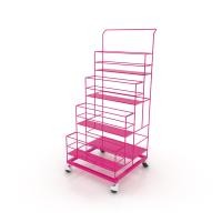 ราคา Kefva ชั้นวางขวดน้ำมัน ชั้นวางขวด 4ชั้น มีล้อ ขนาด44x44x96cm ชั้นวางน้ำมันแบ่งขาย ชั้นวางขวดน้ำอัดลม ใส่ขวดได้16-20ขวด ชมพู (12507285)