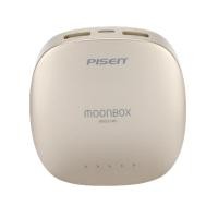 ราคา PISEN แบตสำรองแท้ 6,000 mAh พาวเวอร์แบงค์ 2 USB 5V-2A Moon Box Power รุ่น TS-D095 ปุ่มสัมผัสแบบสไลด์ ไฟฉาย LED ส่องสว่างยามค่ำคืนในตัว - สีทองคำ (12511114)