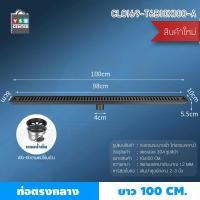 ราคา YSB CENTER รางระบายน้ำ ตะแกรงระบายน้ำ สแตนเลส304 กันกลิ่น กันแมลง 100cm 100cm ดำ ท่อกลาง (12516541)