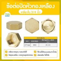 ราคา THAI WATER ข้อต่อปิดหัวทองเหลืองเกลียวใน หัวหกเหลี่ยมปิดท่อ ฝาปิดหัวทองเหลือง ข้อต่อทองเหลือง 01-DN20 (12517600)
