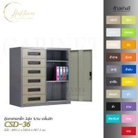 ราคา CHOKTAVEE FURNITURE ตู้เอกสารเหล็ก 3ฟุต 1บาน-6ลิ้นชัก รุ่น CSD-36 กทม เทาทูโทน (12507101)