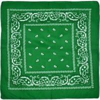 ราคา Smart Home ผ้าเช็ดหน้า ผ้าโพกหัววินเทจ ลายลูกน้ำ paisley ใช้โพกหัวผูกผมชิค ๆ ผ้าเช็ดหน้า_สีเขียว (12533409)
