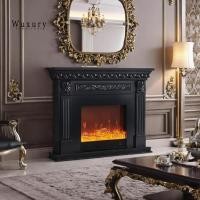 ราคา Wuxury.furniture ตู้วางทีวีเตาพิงไฟ LED 3D เปลวไฟ สเหมือนจริง ส่งฟรี รุ่น สีดำ กว้าง 120 สูง 110 cm (12526658)