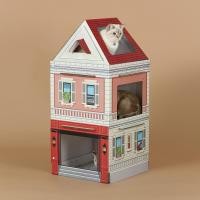 ราคา Kittenbox บ้านแมว คอนโดแมว 3 ชั้น มีหลังคา Mansion Series Paris (12524198)