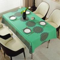 ราคา Happy Time ผ้าปูโต๊ะ PVC กันน้ำ กันน้ำมัน กันลื่น สไตล์นอร์ดิก สีเขียว 140*180cm. (12528505)