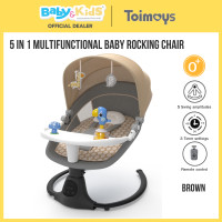 ราคา Toimoys 5 in 1 rocking chair เปลไกวเด็กอ่อน เปลไกวไฟฟ้าอัติโนมัติ BROWN08185 (12518746)