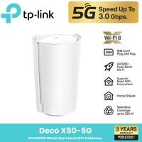 ราคา TP-Link Deco X50-5G ใหม่! เราเตอร์ใส่ซิม 5G AX3000 Whole Home Mesh WiFi 6 Gateway normal (12523229)