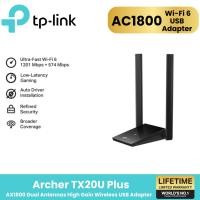 ราคา TP-Link Archer TX20U Plus ใหม่!! ไวไฟ 6 ยูเอสบีอแดปเตอร์ AX1800 Dual Antennas High Gain Wireless USB Adapter normal (12522882)