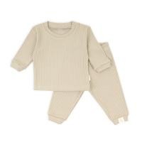 ราคา Little22 Minimal Pajamas เสื้อผ้าเด็ก ชุดเข้าเซท เสื้อแขนยาว กางเกงขายาวผ้าร่อง Oatmeal,1T (12538966)