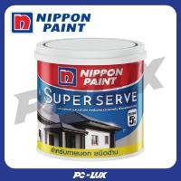 ราคา NIPPON PAINT สีน้ำด้าน ภายนอก รุ่น SUPERSERVE สีเบส C,1 แกลลอน (12536722)