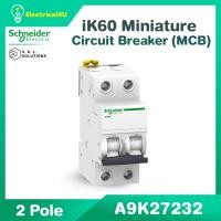 ราคา Schneider Electric A9K27232 Miniature circuit breaker, Acti9 iK60N, 2P, 32 A, C curve, 6000 A, 6kA (12542790)