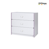 ราคา Carter the Cabinet - ตู้ลิ้นชักเก็บของอเนกประสงค์ 3 ชั้น ขอบสีชมพู (12524288)