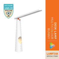 ราคา LAMPTAN โคมไฟตั้งโต๊ะถนอมสายตา DESK LAMP MULTI COLOR BUNNY 7w 3แสงใน1โคม ระบบสัมผัส พร้อมโหมดกลางคืน (12543406)