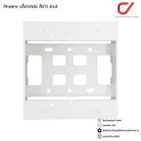 ราคา Anzens บล็อกลอย ปลั๊กไฟ ขอบเหลี่ยม 2x4, 4x4 สีขาว, สีดำ สีขาว 4x4 1ชิ้น (12564670)