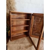 ราคา Naijanshop ตู้ยา ตู้โชว์สินค้า ตู้ไม้สักเก่าแท้ ขนาด 14x45x60 ซม. 4 ชั้น (12565402)