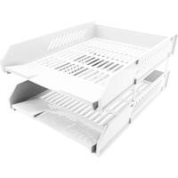 ราคา ORCA กะบะพลาสติก 2 ชั้น L2 สำหรับใส่กระดาษ A4 ผลิตจากพลาสติกคุณภาพดี แข็งแรงทนทาน วัสดุสวยงาม ขาวทึบ (12561061)