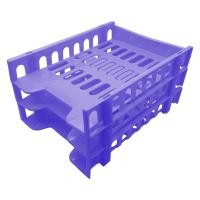 ราคา ORCA กะบะพลาสติก 3 ชั้น (รุ่นA3) สำหรับใส่กระดาษ A4 ผลิตจากพลาสติกคุณภาพดี แข็งแรงทนทาน สามารถวางซ้อนกันได้ ม่วง (12561120)