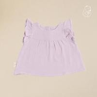 ราคา Cali เสื้อเด็ก แขนกุดระบาย ผ้ามัสลินทอเส้นใยธรรมชาติ สีพื้นพาสเทล *ป้าย Cali Baby SWEETPEA (ม่วง),เสื้อ 9-12 (80) (12561714)