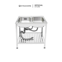 ราคา Dyna Home อ่างล้างจานสแตนเลส 2 หลุม รุ่น DH-8050-AT (12545049)