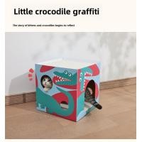ราคา WS กล่องลับเล็บแมว แผ่นลับเล็บแมว ที่ลับเล็บแมว ป้องกันรอยขีดข่วน กล่อง Little crocodile Small (12569346)