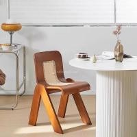 ราคา Loadingofficial-เก้าอี้หวายวินเทจสไตล์ retro สีไม้เข้ม (12559827)