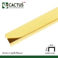ราคา CACTUS กรุยเชิงสแตนเลส ขนาด 15mm. ความยาว 2.4m. ทองเงา (12563768)