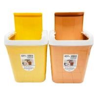 ราคา Pc Decorate ถังขยะมินิมอล ถังขยะรีไซเคิล น่ารัก สำหรับห้องน้ำ ห้องครัว ห้องนั่งเล่น สีส้ม (12544339)