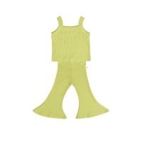 ราคา Little22 Y2K ชุดเซทเด็กผู้หญิง เสื้อกล้ามมาพร้อมกับกางเกงขาม้า ผ้านิ่มเนื้อนุ่ม Avocado,L (12539162)
