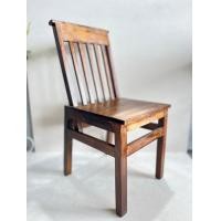 ราคา ทรัพย์มงคล เก้าอี้หัวตัด ไม้สน สีโอีคไม้เก่า (12536169)