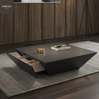 ราคา HOMMIECOZY โต๊ะกลาง Brooklyn Coffee Table 100*100*35 cm. (12541072)