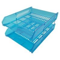 ราคา ORCA กะบะพลาสติก 2 ชั้น L2 สำหรับใส่กระดาษ A4 ผลิตจากพลาสติกคุณภาพดี แข็งแรงทนทาน วัสดุสวยงาม ฟ้าใส (12561065)