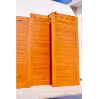 ราคา เฮงเฮงไม้สักเมืองแพร่ ประตูบานเดี่ยวโมเดิร์น ขนาด ก 90*ส 200 ซม (12515383)