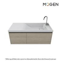 ราคา MOGEN อ่างล้างหน้าพร้อมตู้เฟอร์ กันน้ำ 100% รุ่น LGU56100U (R-AL) เฟอร์นิเจอร์อ่างล้างหน้า สีลายไม้อ่อน (12522461)