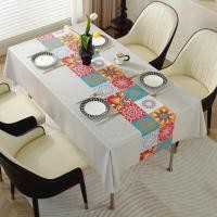 ราคา Happy Time ผ้าปูโต๊ะ PVC กันน้ำ กันน้ำมัน กันลื่น สไตล์นอร์ดิก 140*140cm. สีเบจ (12528497)