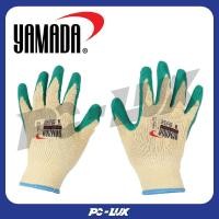 ราคา YAMADA ถุงมือผ้าฝ้ายเคลือบยางธรรมชาติ L105GR 9 นิ้ว SIZE L สีเขียว (12537292)